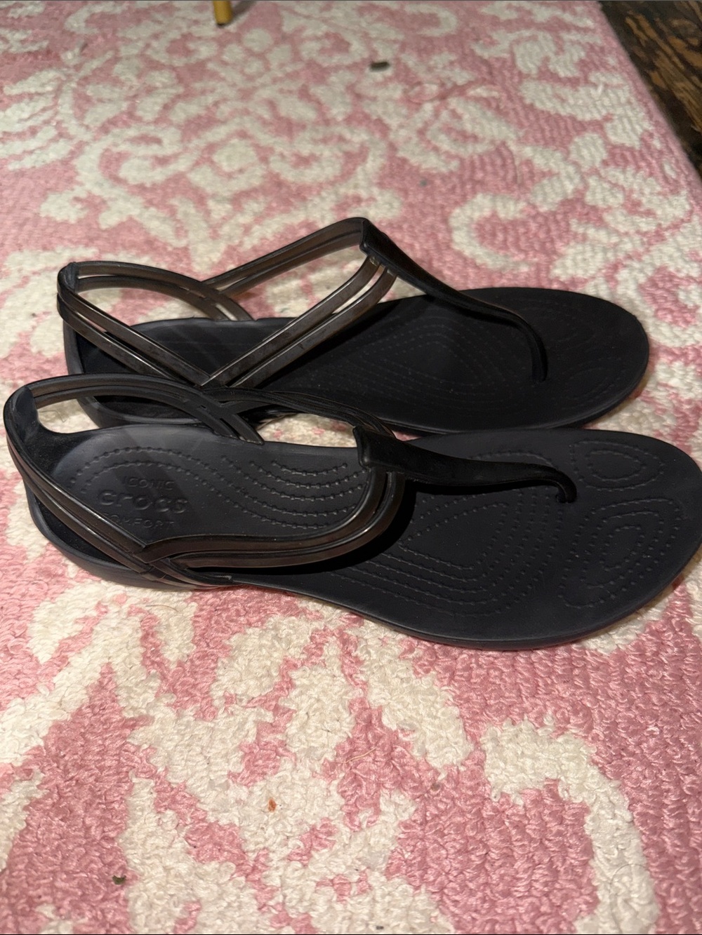 CROCS Black Sandal with Smoky Straps
